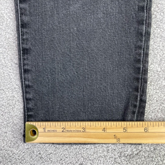 Madewell Jeans Women's 25 Black Classic Straight High Rise Denim Stretch J2054 - Picture 14 of 15